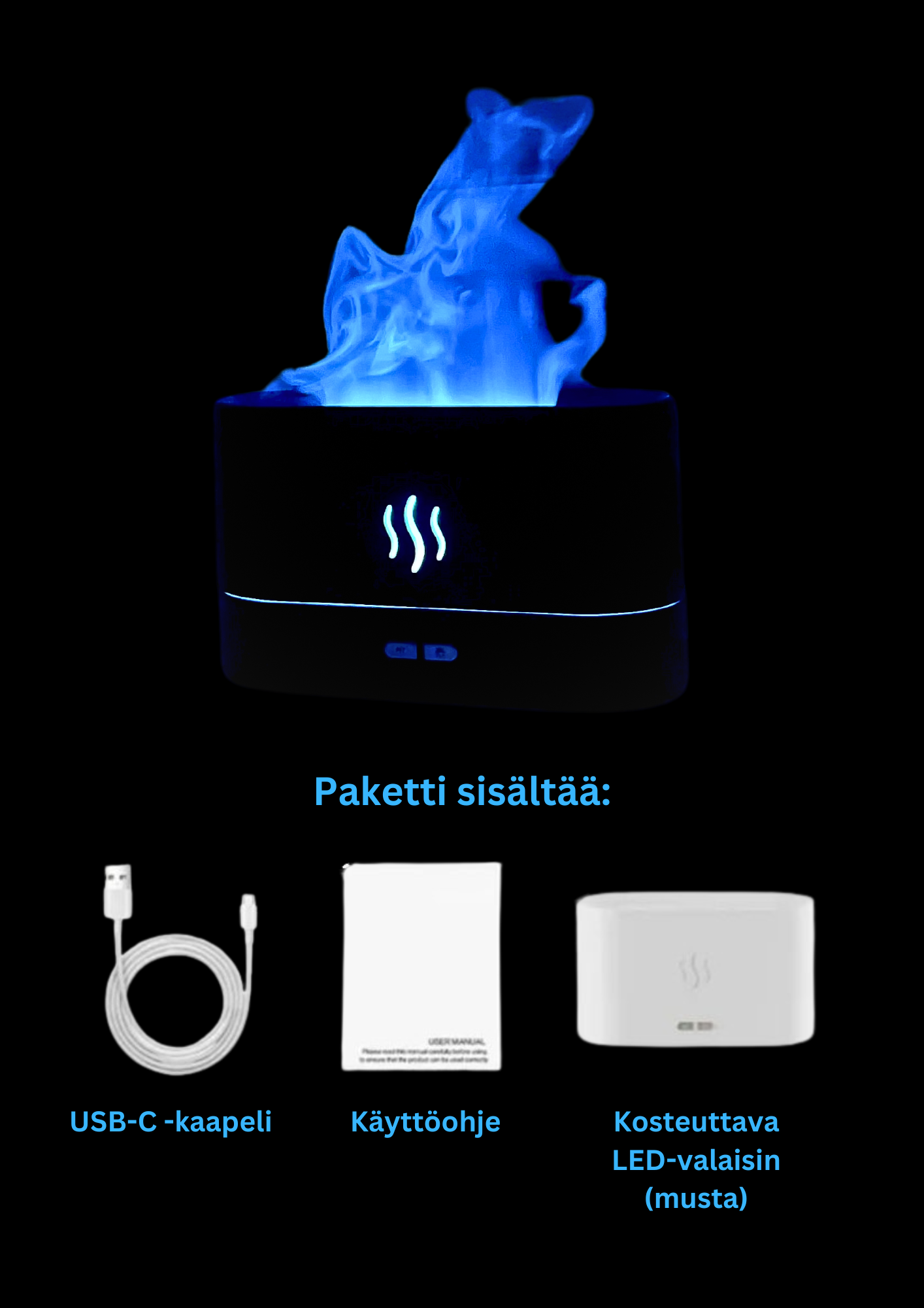 Kosteuttava LED-valaisin